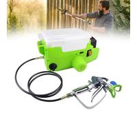 Pistolet pulvérisateur mural sans fil, pulvérisateur de peinture sans air haute pression avec tuyau de 1,5 m, capacité de 500 W, 1,7 L, 6 vitesses pour peinture intérieure et extérieure