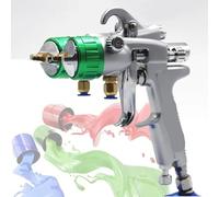 Pistolet pulvérisateur pneumatique à Double buse 1200 TR/Min, Double tête, diamètre de buse 1,3 mm, Alimentation sous Pression, avec 2 Pots de 1000 ML, Largeur de Jet 40 cm, pour Modification