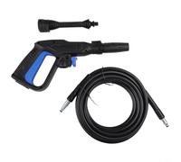 Pistolet pulvérisateur pour nettoyeur haute pression Bosch avec tube d'extension et buses, poignée ergonomique pour voiture et terrasse, accessoires en plastique robuste pour un nettoyage efficace