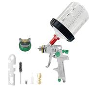 Pistolet pulvérisateur professionnel HVLP avec alimentation par gravité, buses de 1,3 mm, gobelet sans lavage 600 cc et adaptateur, pour peinture de voiture, apprêt, couche de finition transparente