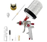 Pistolet pulvérisateur professionnel HVLP avec alimentation par gravité, buses de 1,3 mm, tasse 600 cc sans lavage et adaptateur, pour peinture de voiture, apprêt, couche de finition transparente