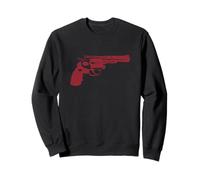 Pistolet Rouge Colt 45 Cool Clock Revolver Heart y2k Sweatshirt