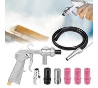 Pistolet Sablage Air Comprimé, Sableuse Pneumatiques Portable,Pistolet de Sablage avec buses et Tuyau d'Alimentation de 1M,Pistolet Sablage Sableuse pour Graver Le Métal,Le Verre et d'autres Surfaces