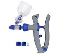 Pistolet seringue de 5 ml pour l'élevage, seringue à débit continu réglable pour bovins, chèvres, porcs et vaches(Blue/5ml)
