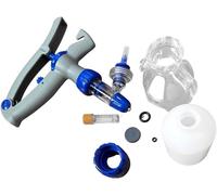 Pistolet Seringue Vétérinaire, Injecteur de Bétail Continu pour Vaccination, Seringue Automatique Réglable avec Adaptateur Bouteille pour Chèvre Vache(A,5ML)