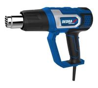 Pistolet Thermique Dedra 2000 W Lcd - Contrôle Précis De La Température, 4 Buses