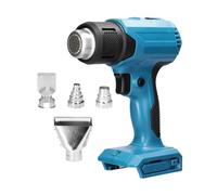 Pistolet Thermique Sans Fil For Batterie 20V, Réglage De La Température À 3 Vitesses, Air Chaud For Soudage Film Thermorétractable Avec 4 Buses Moteur Haute Performance