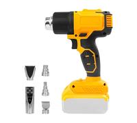 Pistolet thermique sans fil pour batterie Dewalt 20 V, pistolet à air chaud portatif de 50 ℃ à 550 ℃ Réglage de la température Pistolet à air chaud sans fil avec 8 buses Compatible avec batteries