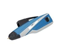 Pistolet thermofusible à batterie au lithium 1500 mAh, 10 W, chargeur 5 V, micro USB, système anti-goutte, prêt en 15 secondes pour travaux manuels et réparations.