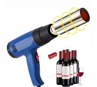 Pistolet thermorétractable - Machine à sceller les capsules à double vitesse 50 mm pour emballage de capsules de vin en PVC, PP, POF - Parfait pour les bouteilles de vin