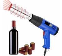 Pistolet thermorétractable pour capsules de vin, machine à sceller les capsules en PVC avec affichage LCD de la température et vitesses de vent réglables, idéal pour l'emballage de bouteilles de vin
