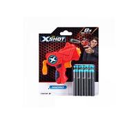 ZURU - XSHOT - Excel - Micro - Pistolet Flèches Mousse - 1 Coup - Livré avec 8 flèches - Tire jusqu'à 25 mètres - 3613TQ1-22