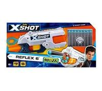 Pistolet Zuru France Xshot Reflex 6 avec 16 flèches en mousse Multicolore G
