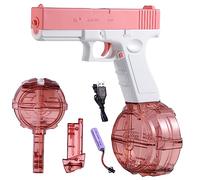 Pistolets à eau électriques pour Adultes et Enfants - Pistolet à Eau Automatique Puissant - Portée Jusqu' à 32 Pieds - 434 CC + 58 CC - Grande Capacité - Jouet de Fête d'été de Plage-Grande Capacité