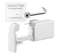 Pistolets de perçage jetables Fast WARRIOR 1pcs sécurité et indolore pour bijoux Nostrilil tampon alcool et marqueur stérile Convient aux femmes et aux hommes