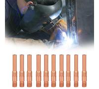 Pistolets en cuivre à buse Embouts de contact MIG Pack de soudage 10 adaptés à différents diamètres Choisissez M6 Alésage de précision Anti-colmatage Alimentation en fil liss 8.8*40mm Aperture 1.0 mm