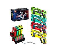 Pistolets Laser Rechargeables VATOS Lot de 4 avec Station de Recharge, Jeu de Tir avec Affichage Digital pour Enfants, Ados et Adultes