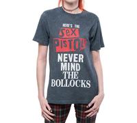 Pistols - "Never Mind The Bollocks" T-shirt lavé pour homme/femme unie RO4901 (XXL) (Noir)