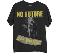 Pistols - T-shirt "No Future" pour homme/femme unie RO4013 (S) (Noir)