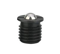 Piston à ressort, Lot De 10 Pistons D'indexation À Ressort, Tête Sphérique En Acier Carbone/inoxydable Avec Bride Positionnement ,pour équipement industriel(M5_FBPJ)