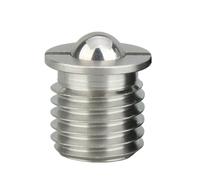 Piston à ressort, Lot De 10 Pistons D'indexation À Ressort, Tête Sphérique En Acier Carbone/inoxydable Avec Bride Positionnement ,pour machines(M12_FBPJS)