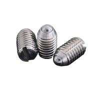 Piston à tête sphérique en acier inoxydable 304, vis de positionnement à ressort fendu M3M4M5M6(10pcs M6X16)
