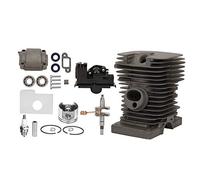 Piston cylindrique de 38 mm, vilebrequin, carter à moteur, alliage d'aluminium, durable et remplacement pour tronçonneuse 018 MS180, longue durée de vie