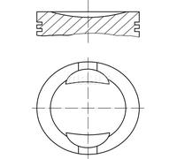 MAHLE 009 36 02 Piston