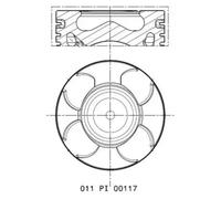 Piston MAHLE 011 PI 00117 000
