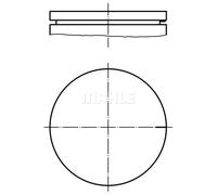 Piston de moteur 021 03 00 MAHLE pour DACIA RENAULT