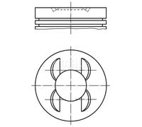 Mahle Original – Piston de moteur 028 PI 00153 000 – pour SEAT, AUDI, VW, SKODA