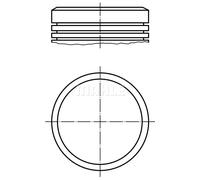 MAHLE ORIGINAL 040 02 00 Piston