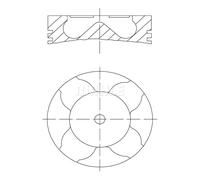 Mahle Original Piston moteur 081 PI 00103 001 pour BMW 3 (E46), 3 Coupé, 5, X5, X3