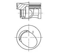 Piston KOLBENSCHMIDT 41257620
