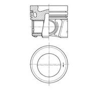 Piston de moteur 41647600 KOLBENSCHMIDT pour AUDI VW SKODA