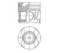Piston de moteur 41711600 KOLBENSCHMIDT pour MERCEDES-BENZ JEEP