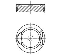 Piston de moteur 627 33 00 MAHLE pour MAZDA 626 II 626 II Hatchback 929 II