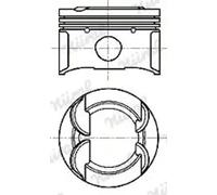 Piston de moteur 87-444800-10 NÜRAL pour PEUGEOT CITROËN MINI