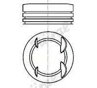 Piston de moteur 87-450400-10 NÜRAL pour RENAULT DACIA NISSAN