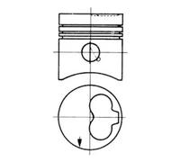 Piston de moteur 93260610 KOLBENSCHMIDT pour AUDI VW VOLVO