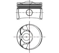 Piston de moteur anodisé 028 01 02 MAHLE pour VW TOURAN GOLF V GOLF PLUS V EOS