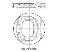 Piston de moteur anodisé 028 PI 00118 001 MAHLE pour SEAT SKODA VW AUDI