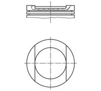 Piston de moteur anodisé 028 PI 00144 000 MAHLE pour AUDI SEAT SKODA VW