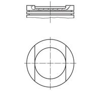 Piston de moteur anodisé 028 PI 00144 001 MAHLE pour AUDI SEAT SKODA VW BMW