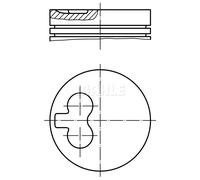 Piston de moteur étamé 021 66 02 MAHLE pour RENAULT CLIO II CLIO I KANGOO
