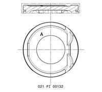 Piston de moteur étamé et anodisé dur 021 PI 00132 002 MAHLE