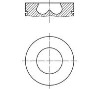 Piston de moteur phosphaté et revêtu de graphite 013 PI 00107 000 MAHLE