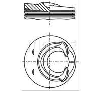 Piston de moteur pour cylindre 2 028 25 00 MAHLE pour VW AUDI
