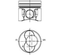 Piston de moteur pour cylindres 3-4 40422600 KOLBENSCHMIDT pour VW SKODA SEAT