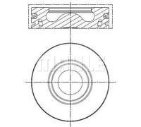 Piston de moteur revêtu 013 PI 00140 000 MAHLE pour FORD RANGER TRANSIT Fourgon